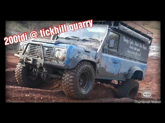 A few clips of Tickhill pay and play. Defender 200tdi 110 off road. maxxis creapy crawler 35 inch