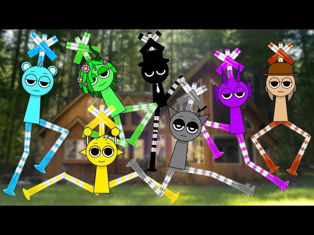 【 踏切アニメ 】Sprunki ミームアニメーション  Incredibox Sprunki as Fumikiri Railroad Crossings Meme Animation