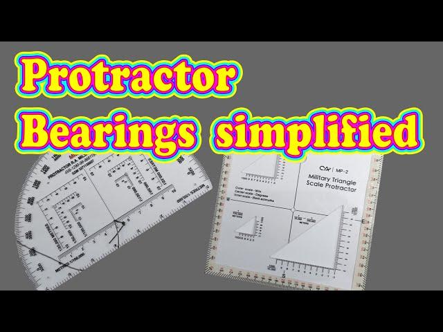 Protractor bearings simplified