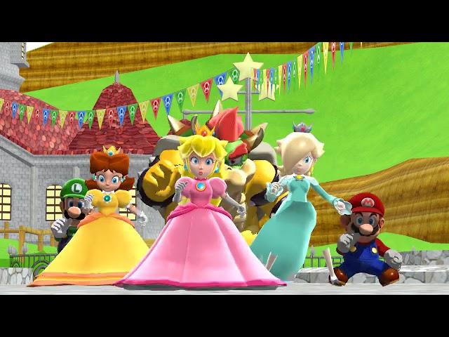 Mario, luigi and princesses FT. Bowser | Gentleman {MMD}