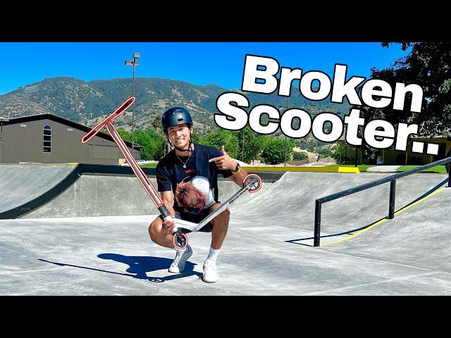 I broke my scooter..