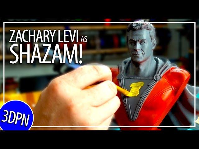 3D Printing AND PAINTING Zachary Levi as SHAZAM! WIN THIS!