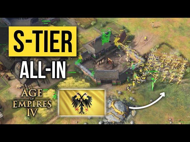 AOE4 Holy Roman Empire Feudal ALL-in Guide...