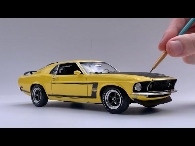 FORD MUSTANG 1969 - 1/25 Scale REVELL Model Car FULL BUILD