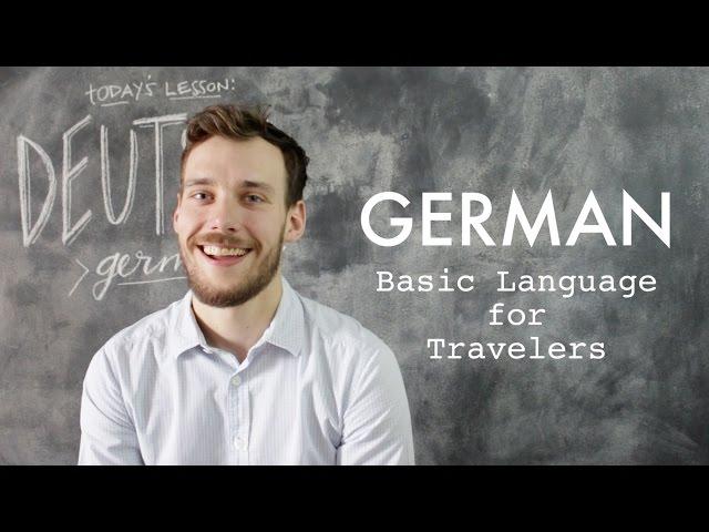 GERMAN // Basic Words + Phrases for Travelers