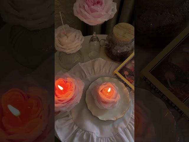 Свечи создающие красоту#свечи #свечиручнойработы #уют #эстетика #декор #свечицветы