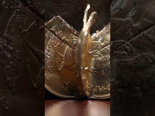 WHY DID WE DESTROY THIS GOLD COIN?! #goldcoin #gold #wealth