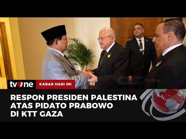 Pujian dari Presiden Palestina Untuk Pidato Prabowo Saat KTT Gaza | Kabar Hari Ini tvOne