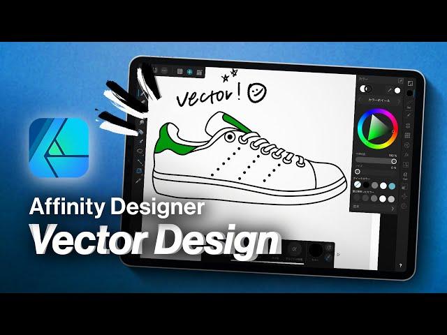 iPad Pro: Vector Design on Affinity Designer.