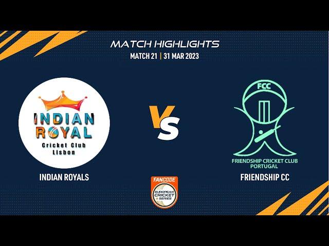 Match 21 - IR vs FRD | Highlights | FanCode ECS Portugal, Santarem 2023 | ECS23.129