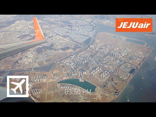 [4K] Full flight video l Seoul(Gimpo) to Jeju(Jeju) l Jeju Air 제주항공 서울(김포)-제주(제주) 전체 비행영상 창문뷰