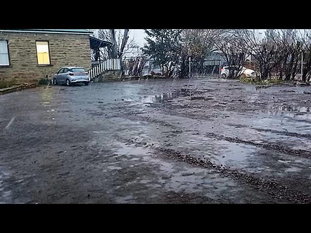 Rain and ice rain in Sutherland and Calvinia in South Africa