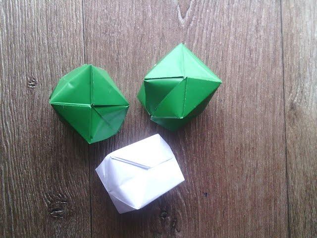 DIY ОРИГАМИ БОМБОЧКА ИЗ БУМАГИ. Как сделать бомбочку из бумаги.Origami