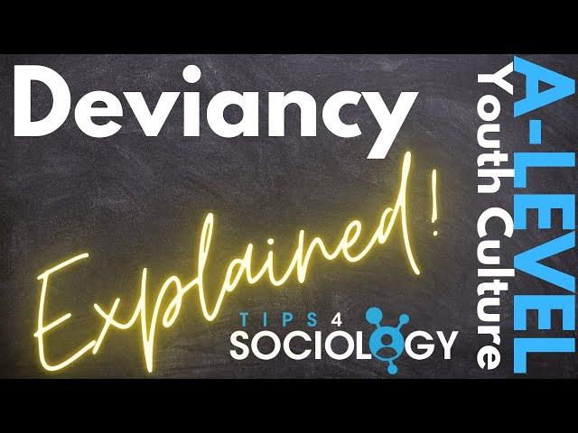 Deviancy and Youth Culture Explained! | Youth Culture | A-Levels | Sociology | Revision