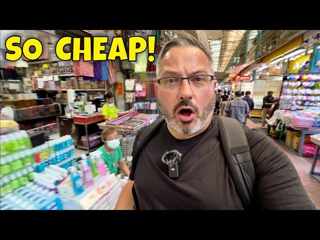 Shopping At The CHEAPEST Market In Bangkok, Thailand