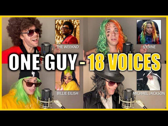 ONE GUY, 18 VOICES! (Post Malone, Britney Spears, Harry Styles & MORE)