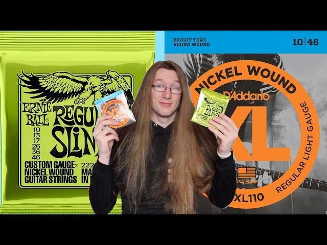 Ernie Ball VS D’Addario Guitar Strings