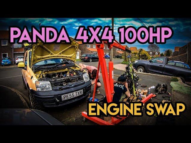 How to nearly double the power of a Panda 4x4! [Full engine swap video]
