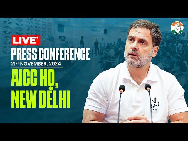 Press Conference | AICC HQ, New Delhi | Rahul Gandhi