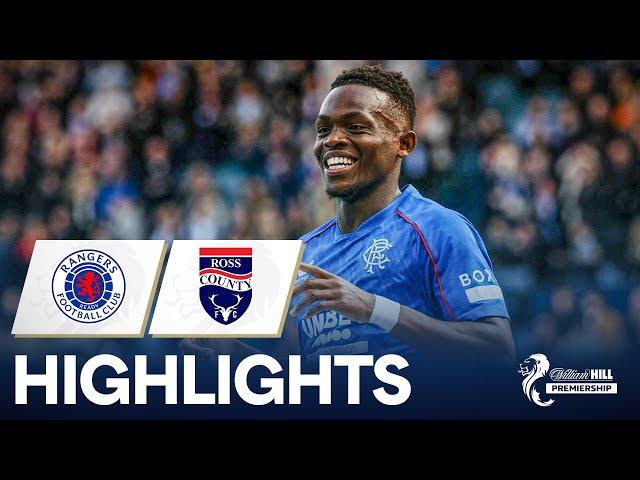 Rangers 6-0 Ross County | Matondo Shines As Rangers Dismantle County | William Hill Premiership