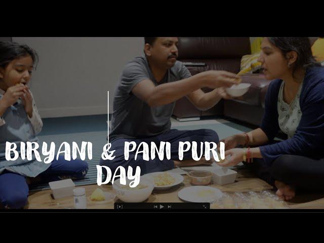 BIRYANI & PANI PURI DAY | MISHRA FAMILY IN LONDON | INDIAN FAMILY IN UK | INDIAN YOUTUBER IN LONDON