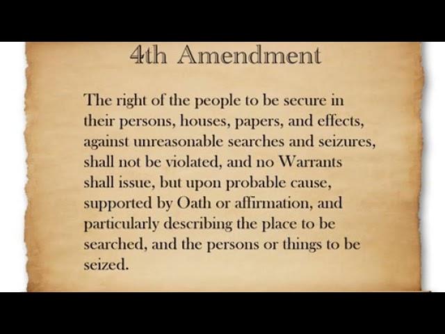 4th Amendment - Easy Memorization