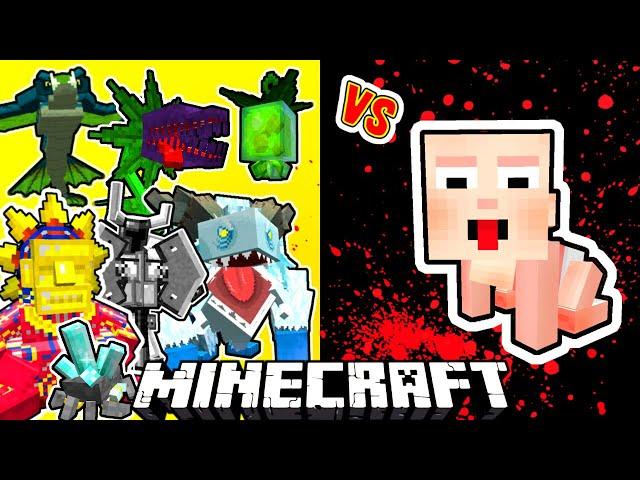 Big Baby Vs. Mowzie's Mobs in Minecraft