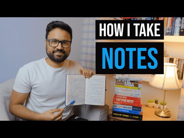 How To Take Notes From Self Help Book (Don't Write Too Much)