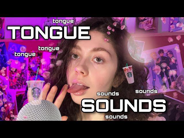Asmr - 10 Types of Tongue Sounds + Echoed Mouth Sounds ( flutters, flicks, clicks + )