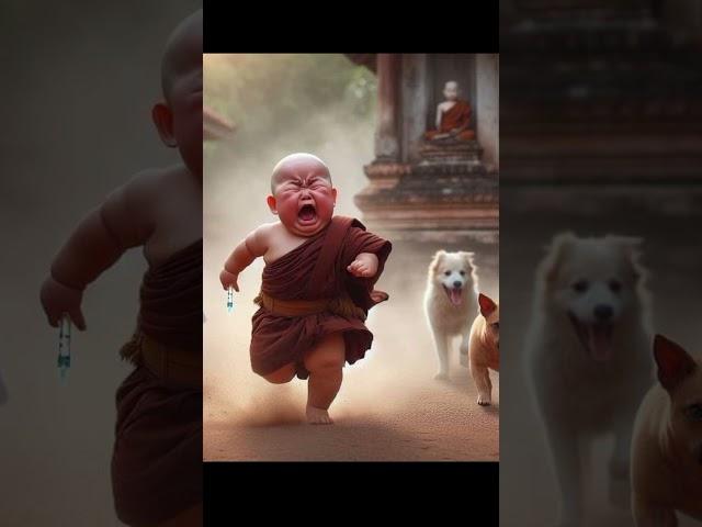 little monk cute baby video #trendingshorts #youtubeshorts #tiktokvideo viral video