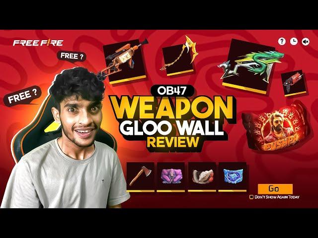 OB47 WEAPON & WALLS SKIN REVEAL  Garena Free Fire