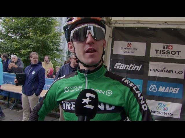 Eddie Dunbar - Interview at the start - World Championships Road Race (Zürich) 2024