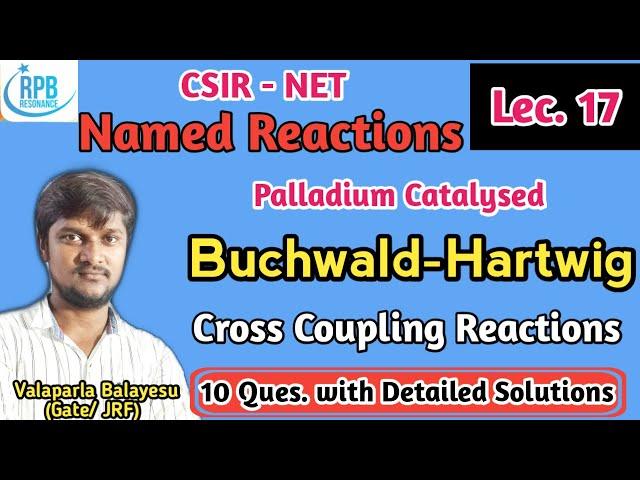 Buchwald-Hartwig Coupling Reaction - Palladium Catalyzed Cross Coupling Reaction ll CSIR-NET,GATE..