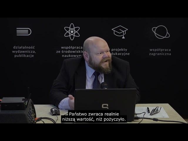 dr Jarosław Wierzbicki | Pieniądz, polityka gospodarcza  inflacja w świetle prawnej teorii pieniądza