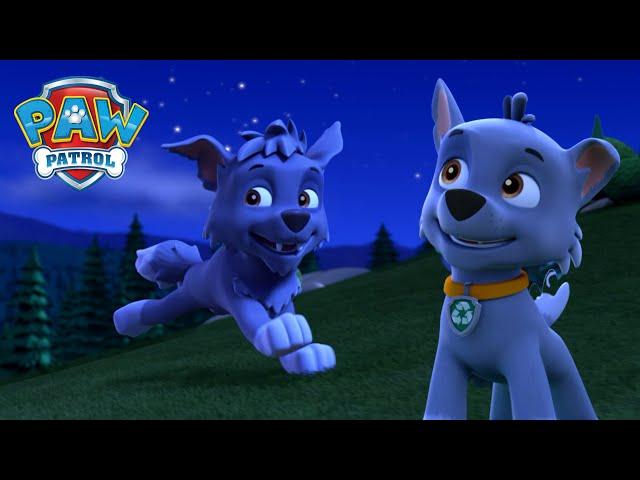 Pups go camping and Rocky has a wild werepuppy dream! - PAW Patrol Episode - Cartoons for Kids