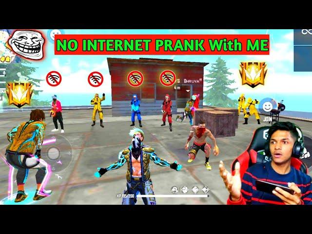 Criminal Ki Squad Ne किया No Internet Prank  Red, Blue & Yellow Criminal और Hip Hop - Free Fire 