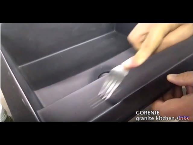 GORENJE Siligor Granite Kitchen Sinks - scratch test