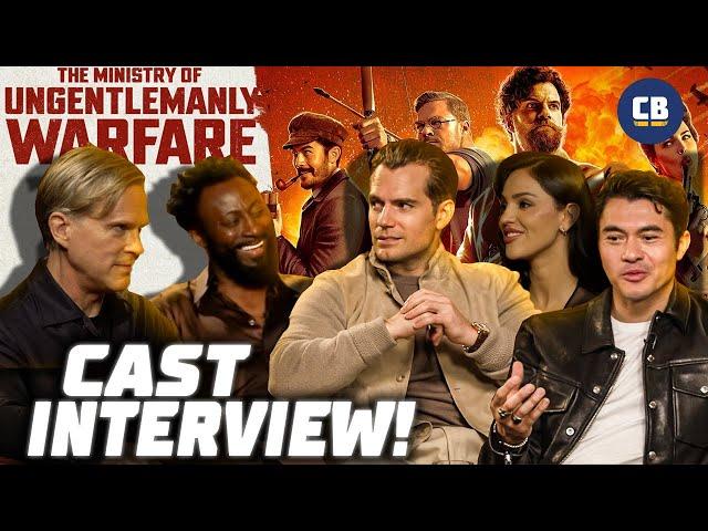 The Ministry of Ungentlemanly Warfare Cast Talks Stealing Props, Top Gun 3 & More! Henry Cavill