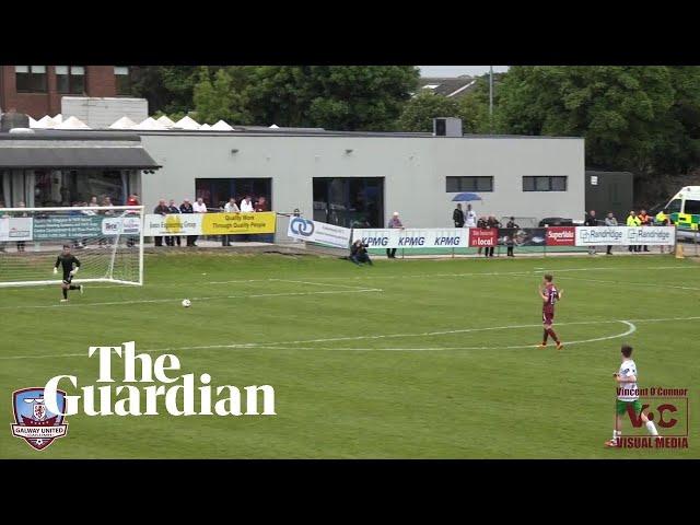 Goalkeeper falls foul of rules for bizarre League of Ireland goal