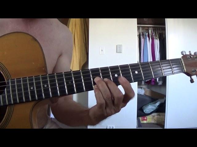 Joe Nania guitar  A7 to D Major riff - 7-3-2019