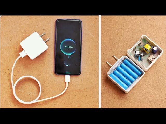 How to make Charger + Power Bank | Inverter
