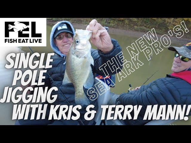 Single Pole Jigging with Kris and Terry Mann Fish Eat Live