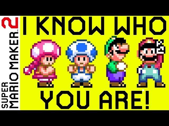 This level tells you who you are playing as! (Super Mario Maker 2)