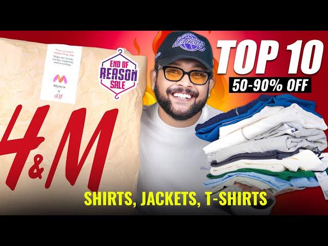 10 Best H&M Shirts/T-Shirt/Jackets for Men | H&M Minimal Haul Myntra EROS SALE 2025 | ONE CHANCE