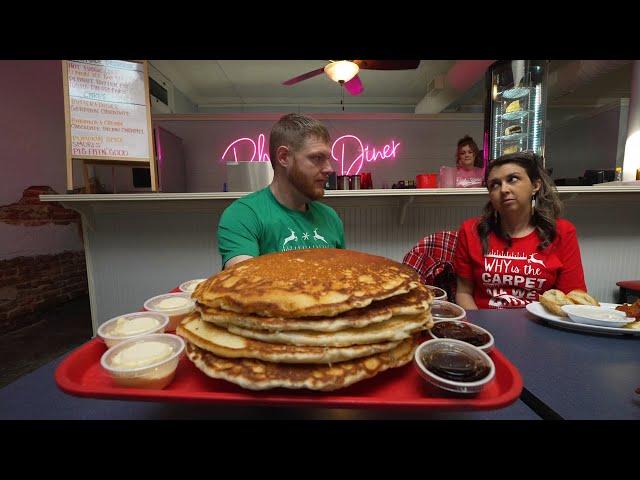 ONLY TWO CHAMPIONS HAVE CONQUERED THIS LEGENDARY PANCAKE CHALLENGE IN 29 YEARS | RHODES DINER