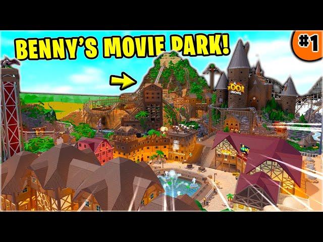 Benny's Movie Park, my *NEW FAVORITE* in Theme Park Tycoon 2 - (Park Tour!)