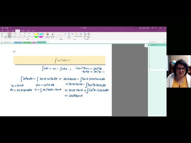 Integral of secant cubed