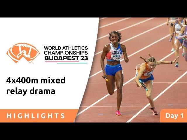 World Record in 4x400m relay as Dutch fall in final metres and miss medals!