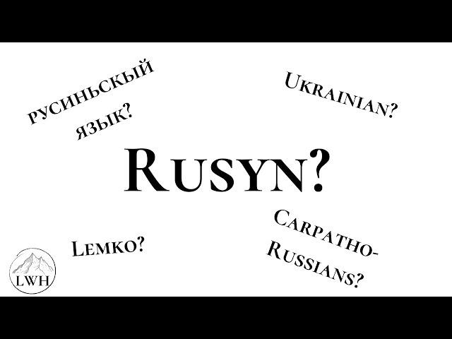 Names For Carpatho-Rusyns