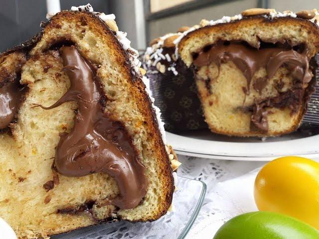 Colomba pasquale fatta in casa alla nutella